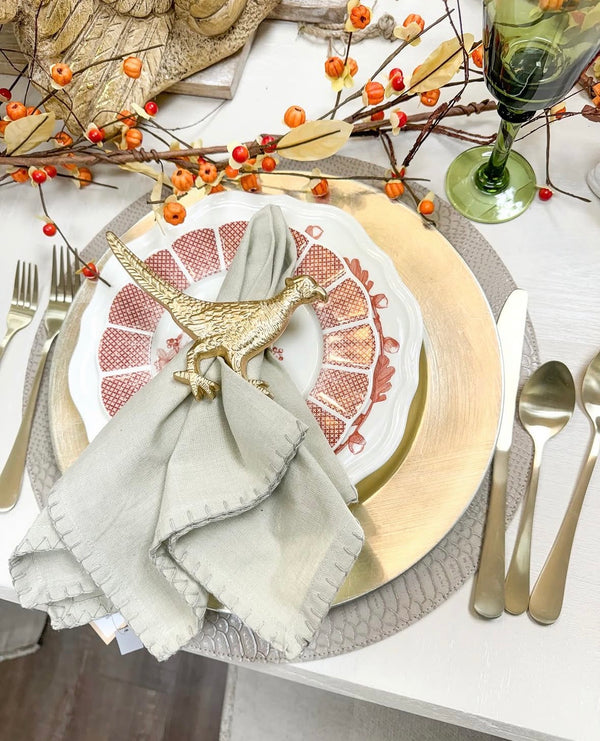 Gold Pheasant Napkin Ring